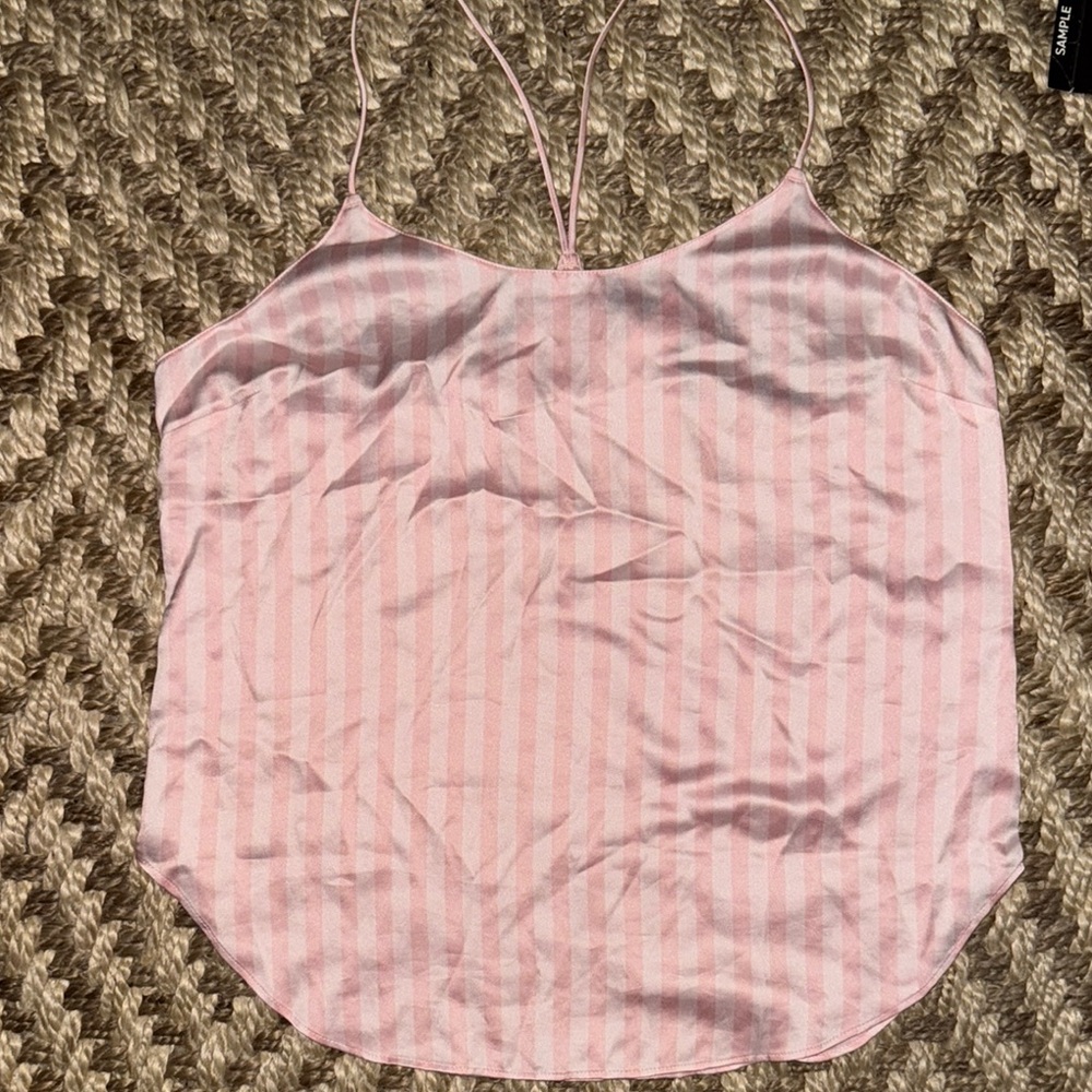 Victoria’s Secret Pink Striped Women's Tank small